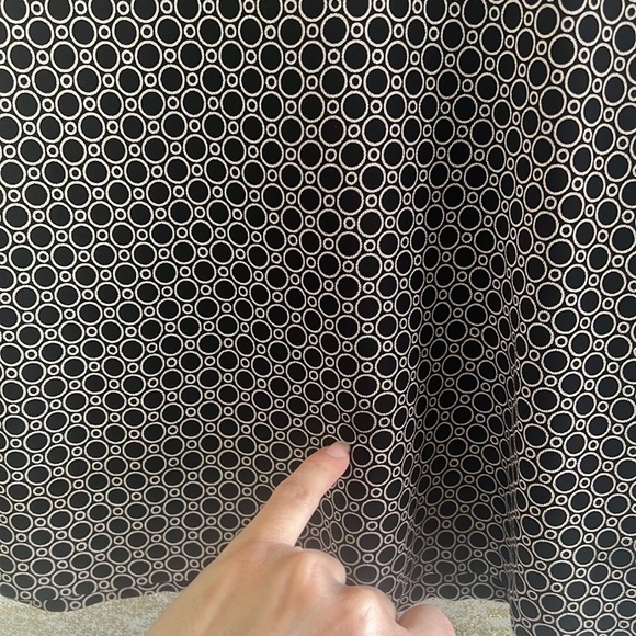 Gap Black/Beige Circle Print Stretch Pull On A Line Skirt Size M - Picture 12 of 14